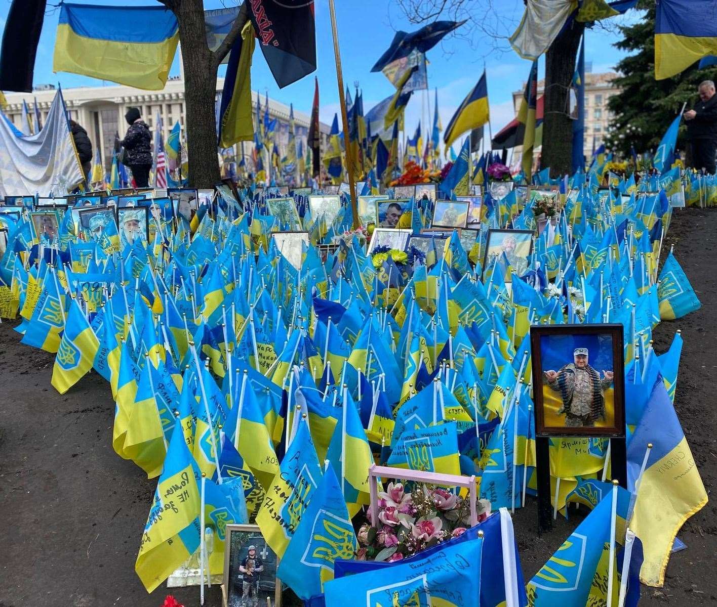 A tribute to Ukrainian soldiers