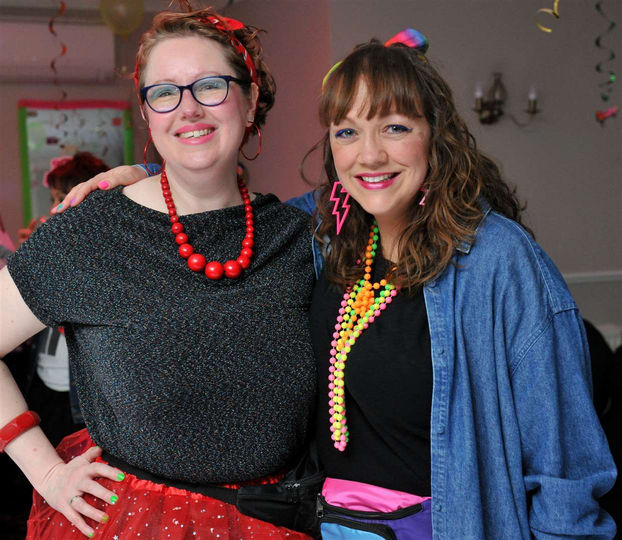Bead it! Celebrating the 80s in style. Photo: Chris Lowndes