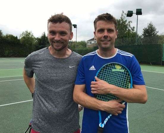 Men's doubles winners Dan Potter and Jack Hubbard.