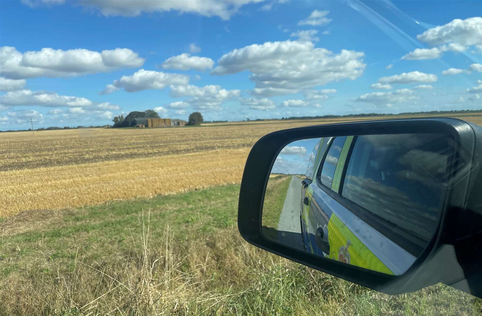 On a ride out with Lincolnshire Police in search of hare coursers