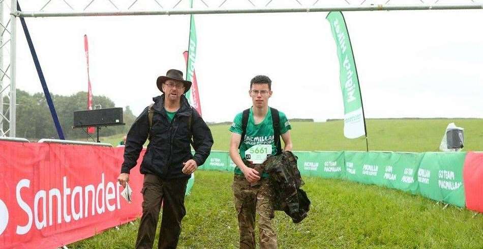 The duo last year took on the Peak District Mighty Hike.