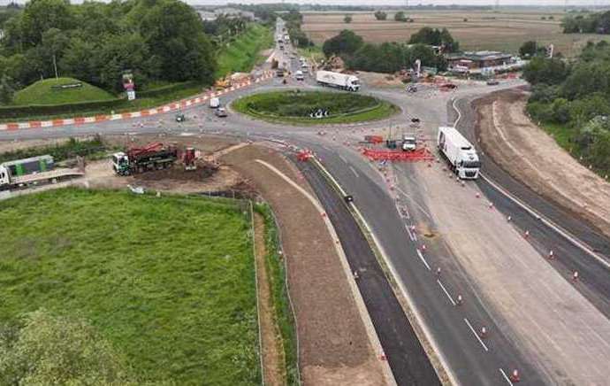 Springfields roundabout Spalding. PHOTO: LINCOLNSHIRE COUNTY COUNCIL