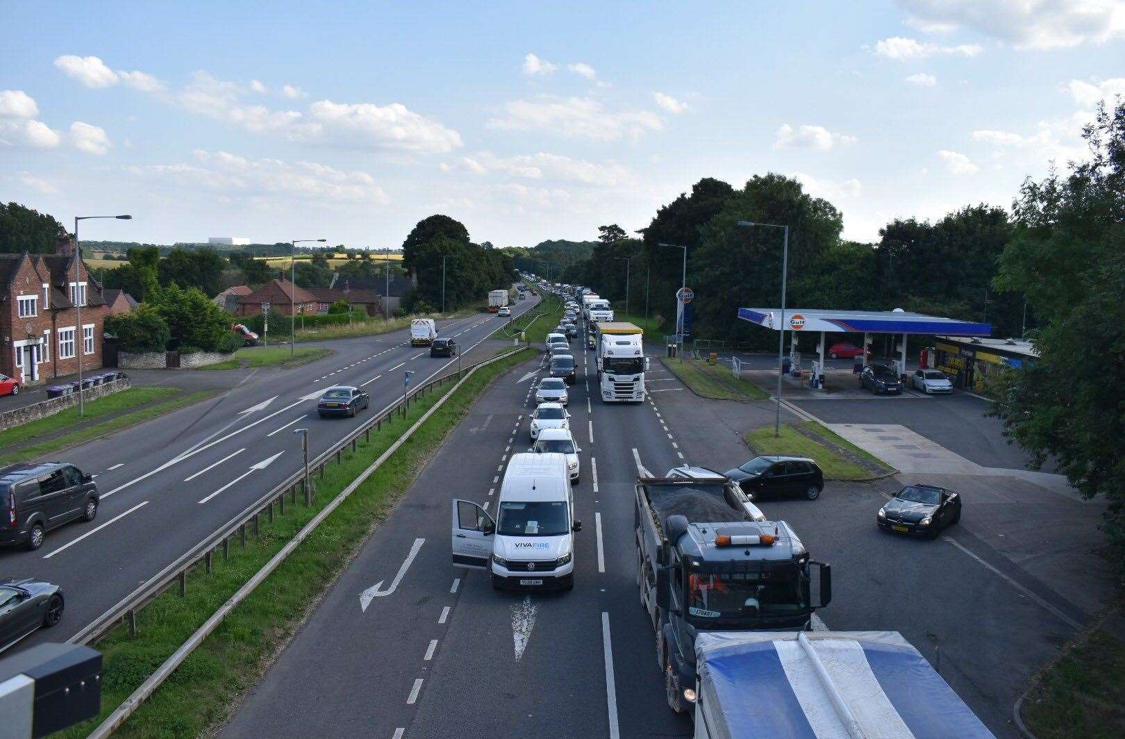 The road is closed northbound. Photo: RSM Photography