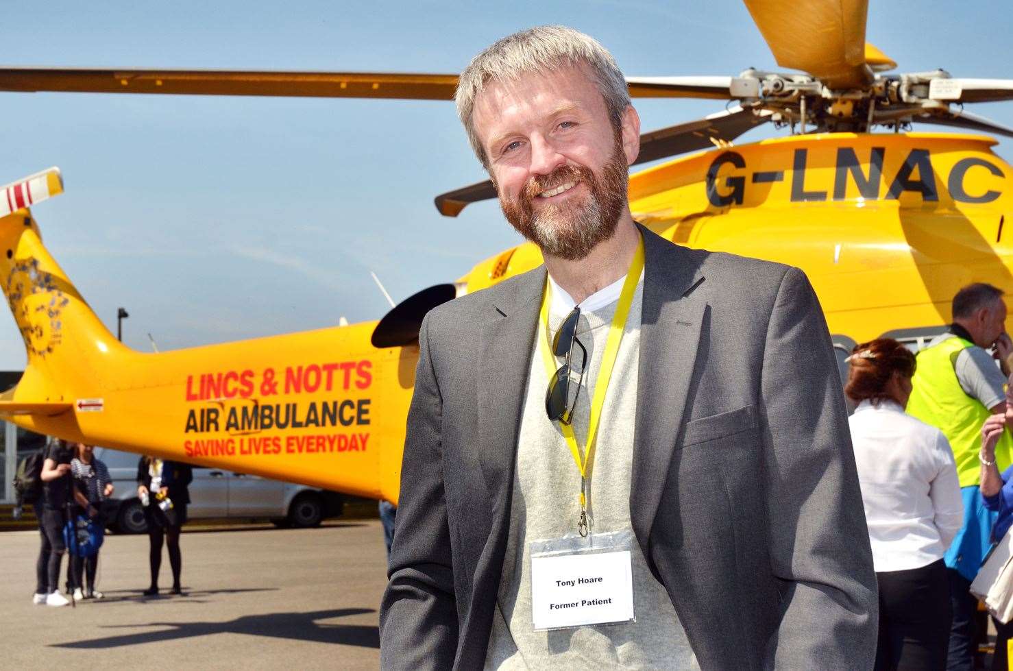 Former patient Tony Hoare