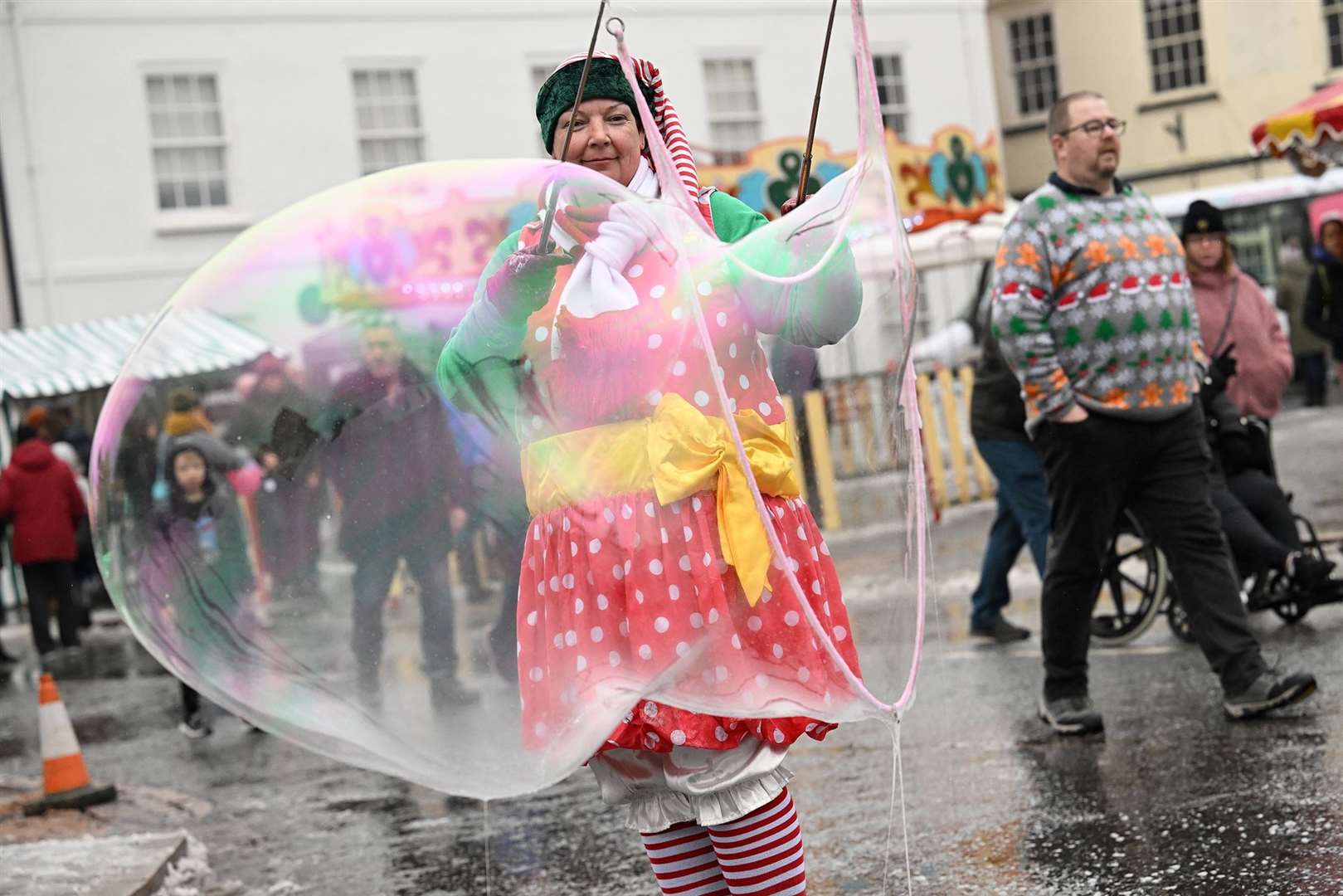 Performances were held throughout the day.