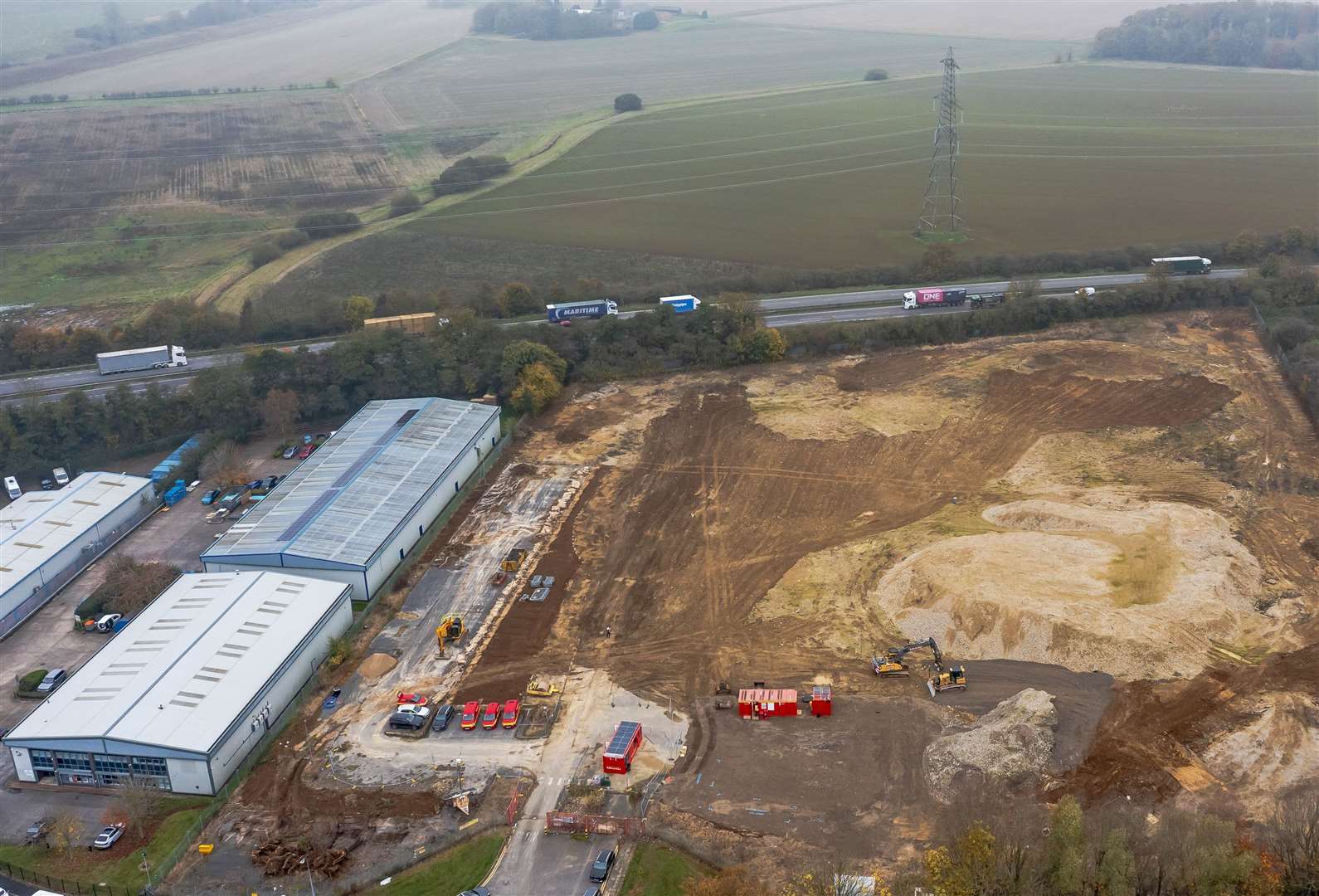 An aerial shot of the development site. Photo: Lindum Group Ltd