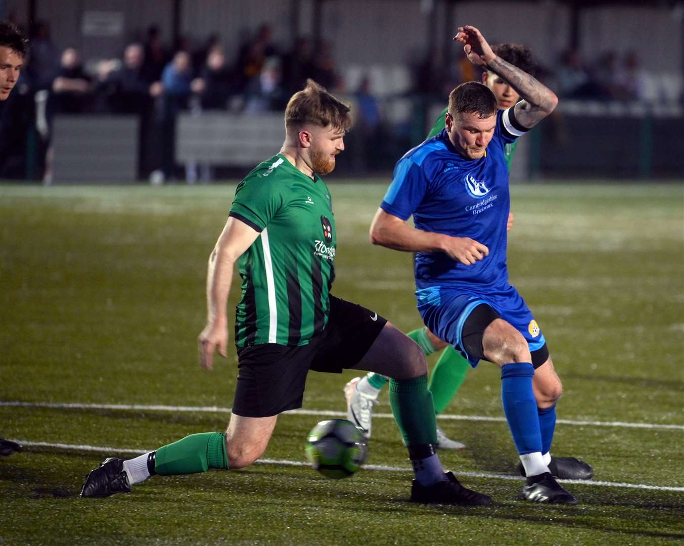 March (Blue) v Blackstones (Green and Black) in the final of the Hinchingbrooke Cup Craig Gillies