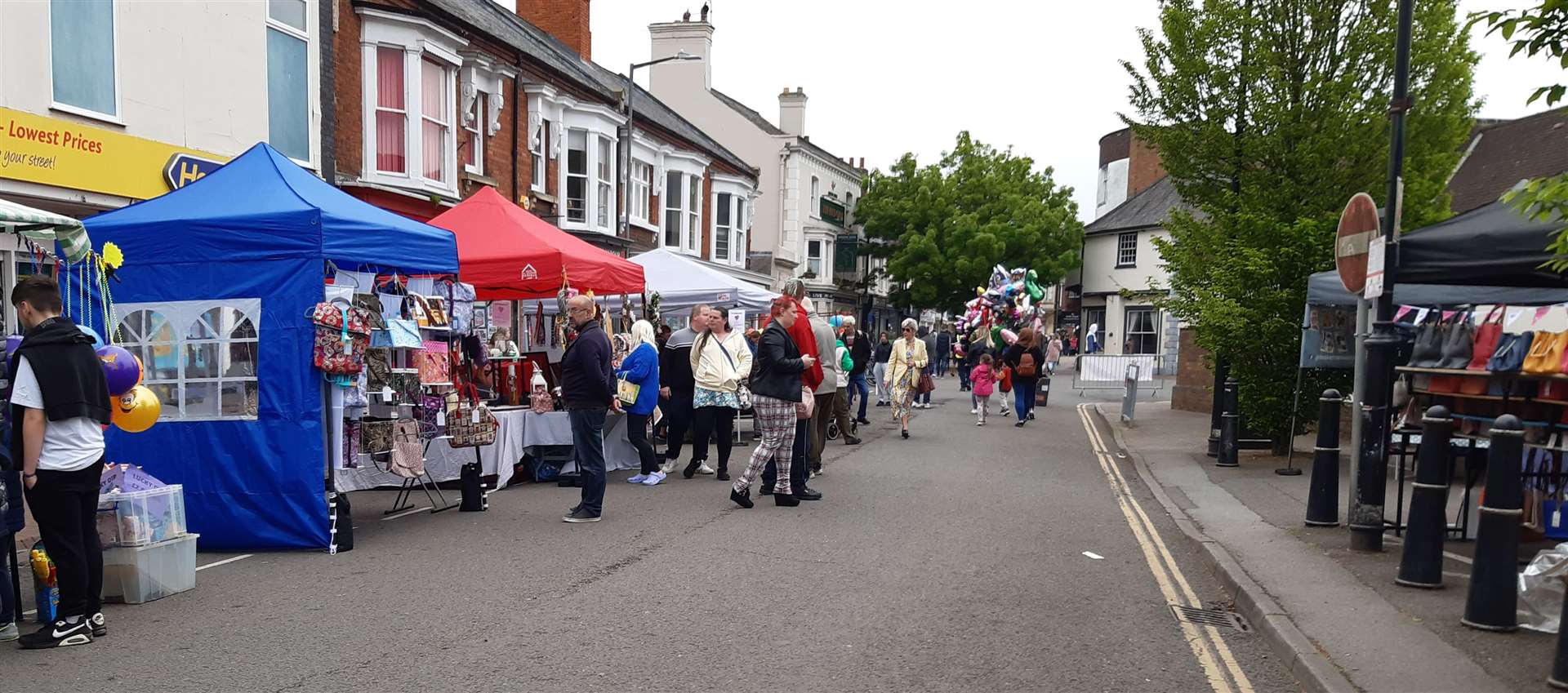 The Saturday market has moved to Sheep Market for the occasion