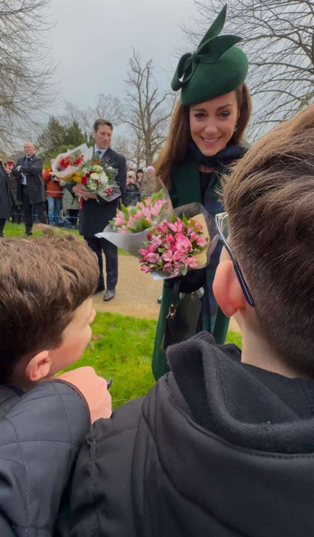 A day to remember - Brothers George and Henry Steele met the Princess of Wales on Christmas Day. Copyright Sandie Hutchinson