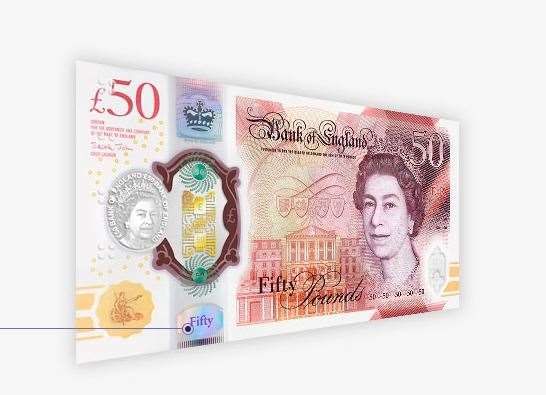 The new £50 note. Picture: Bank of England (48514518)
