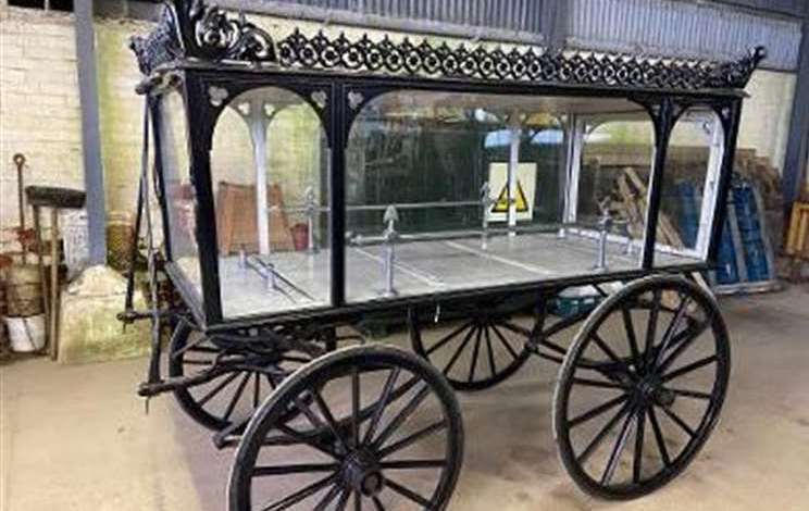 The ornate hearse was in need of a permanent home. PHOTO: SUBMITTED