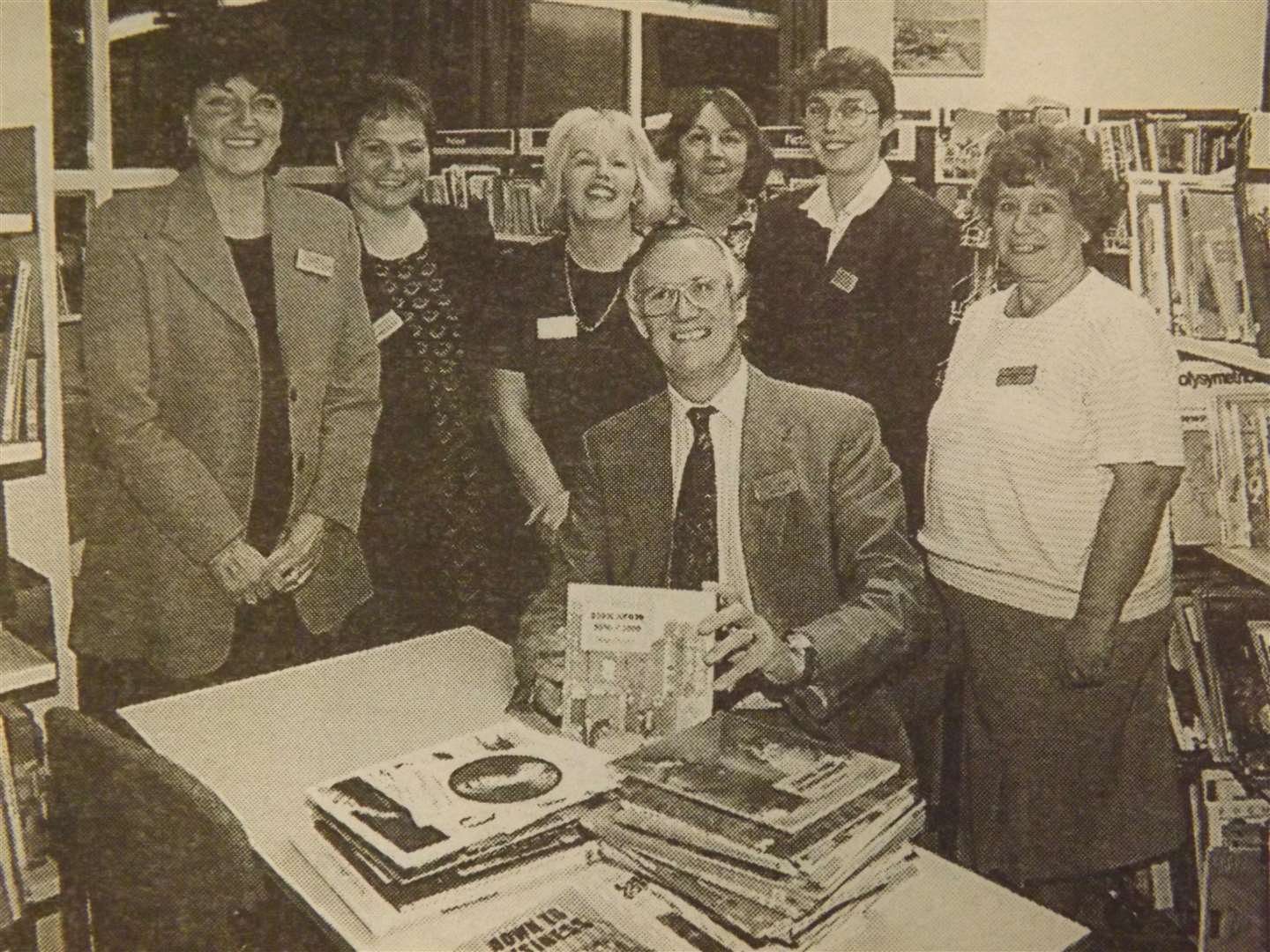 25 years ago: October 9, 1998 – Well read: Casterton Community College principal Richard Bird receives the donation for committee members of the parents' association in the college library.