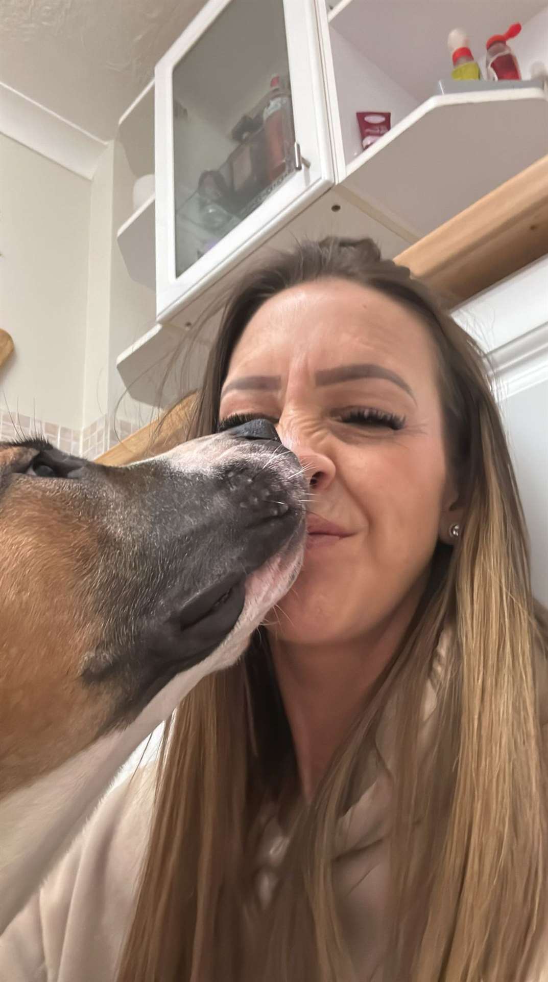 Lola was rescued following two nights out on her own in freezing conditions