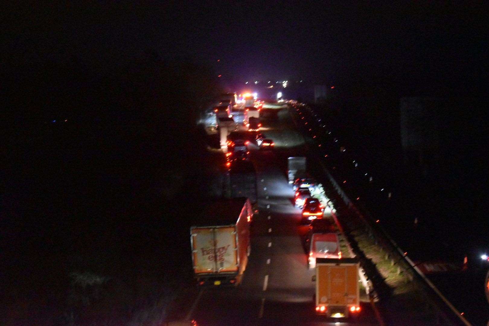 Multiple vehicles were involved in the crash on the A1 at Colsterworth. Photo: RSM Photography