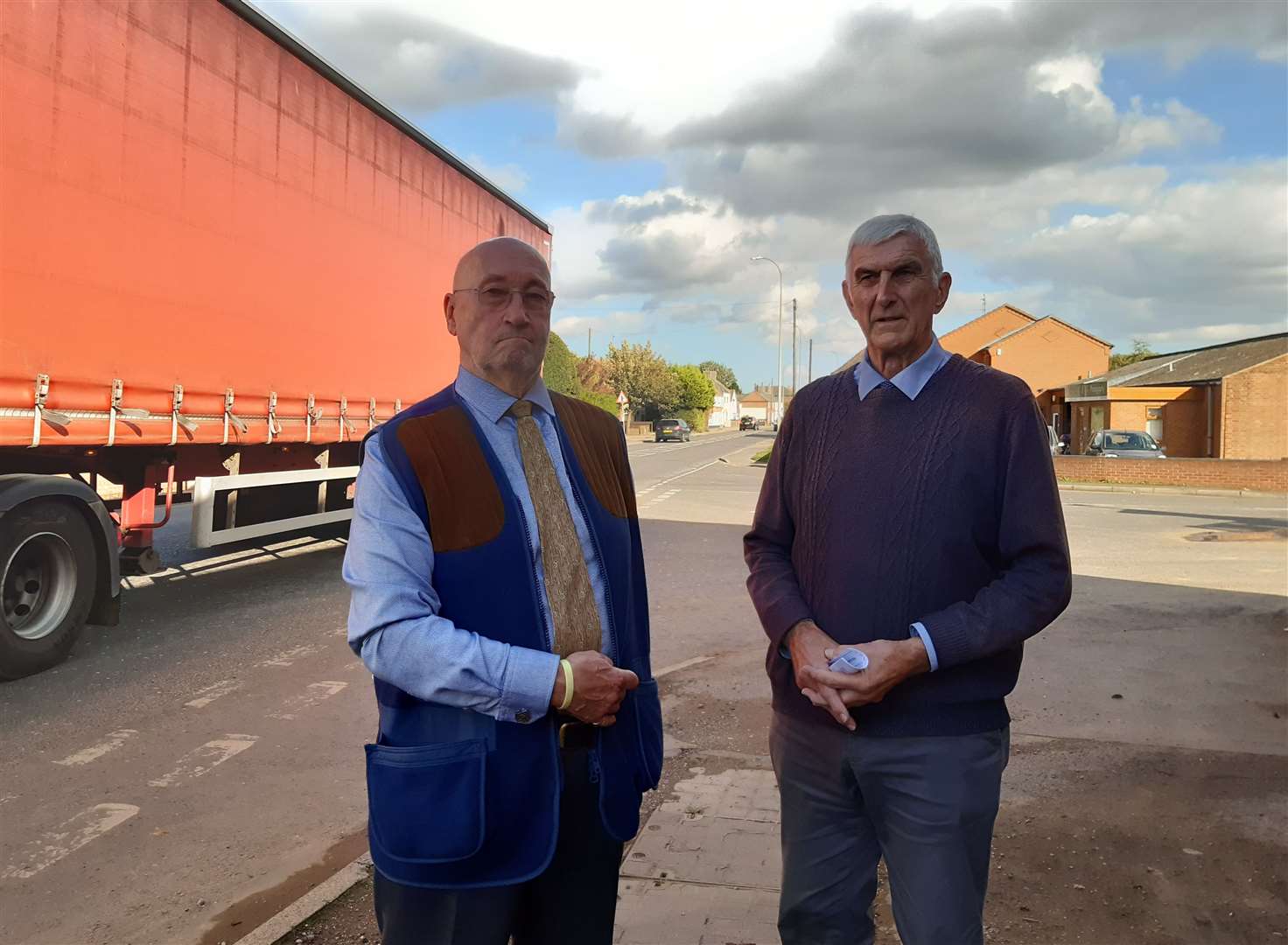Coun Allan Beal and Coun Peter Coupland want to see a bypass on the A151 at Whaplode