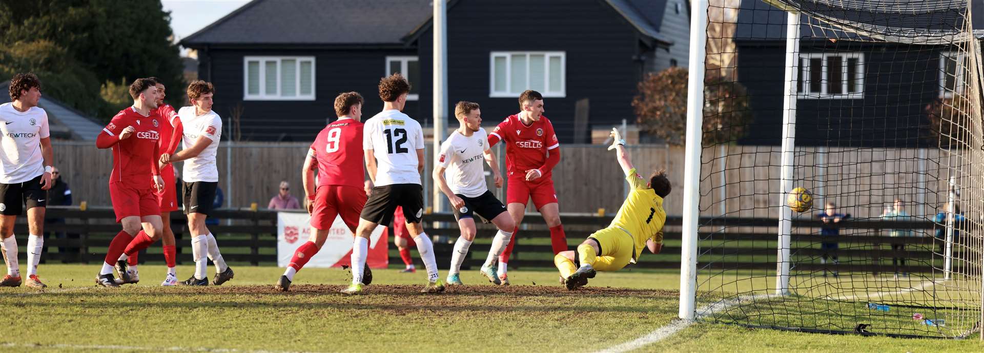Action from Stamford's draw at Royston Town on Saturday. Photo: Rob O'Brien