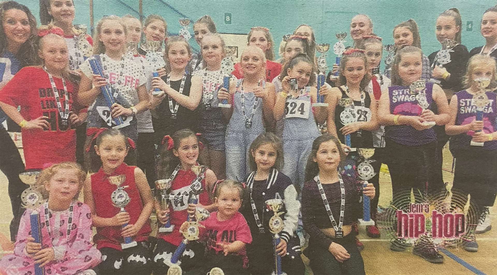 Jem's Hip Hop dancers 10 years ago.