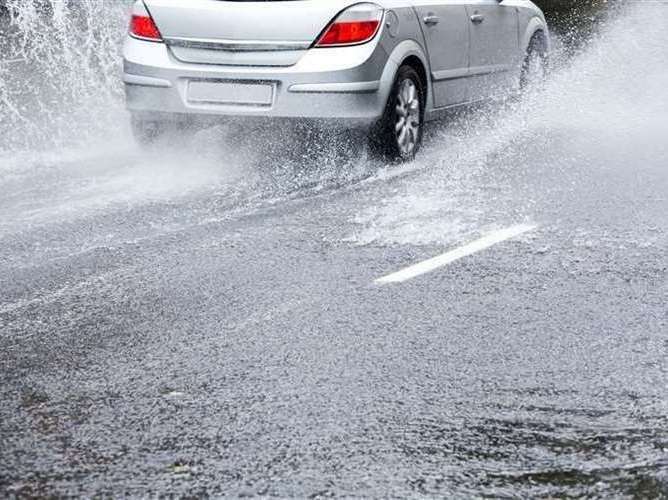 Heavy rainfall and winds is sweeping across town. Picture: iStock