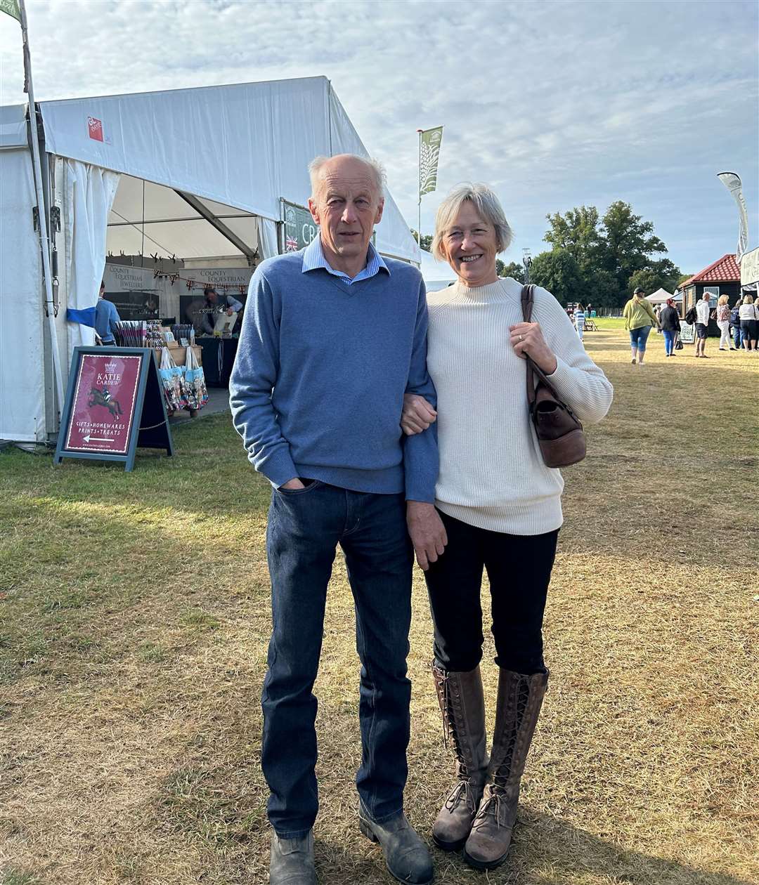 Pam and Trevor Sellers at Burghley Horse Trials 2023