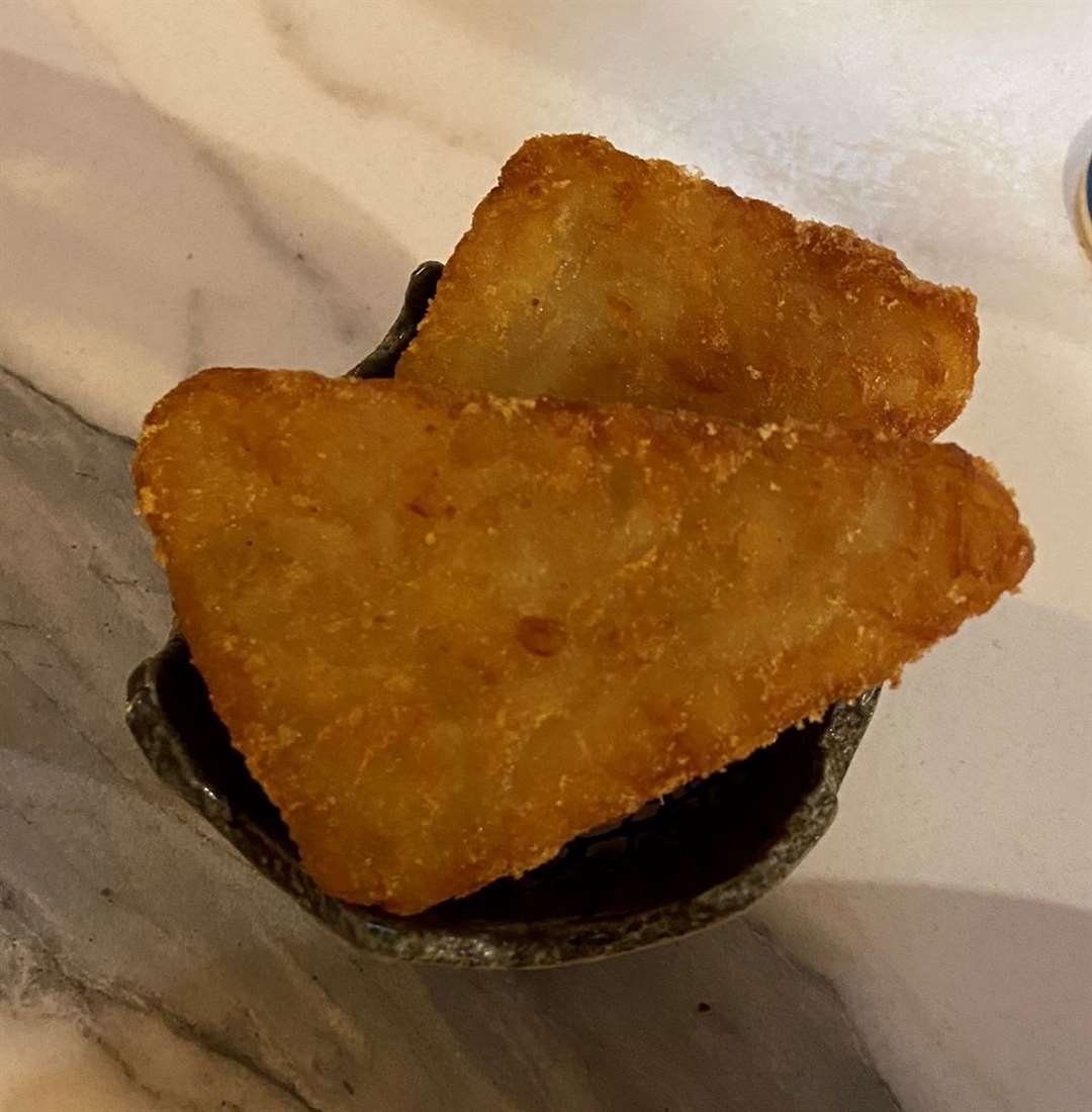 A side of hash browns at Westgate Bakery