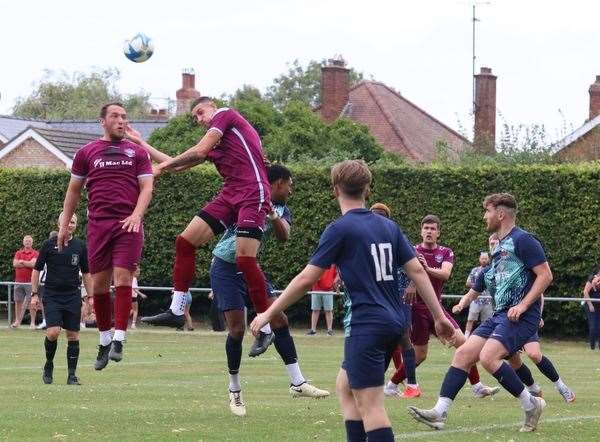Bourne Town were 5-0 home winners against Shirebrook on Saturday. Photo: sportsbob