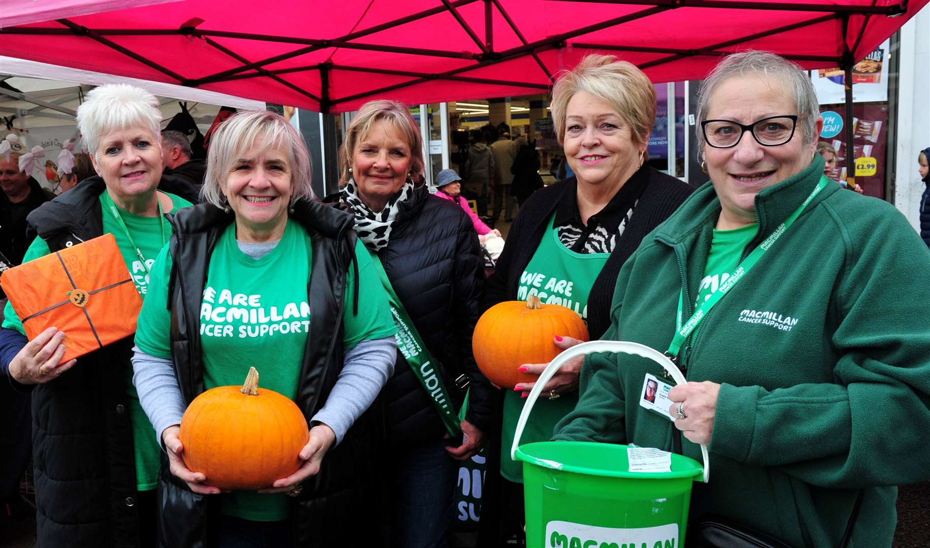 Spalding and Holbeach Macmillan Cancer Support committee members Suzanne Cawley, Debbie Smith, Jane Pannell, Lorraine Puckingham and Angie Stevenson
