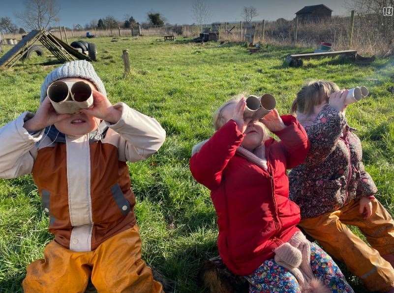 Children enjoy their time outdoors