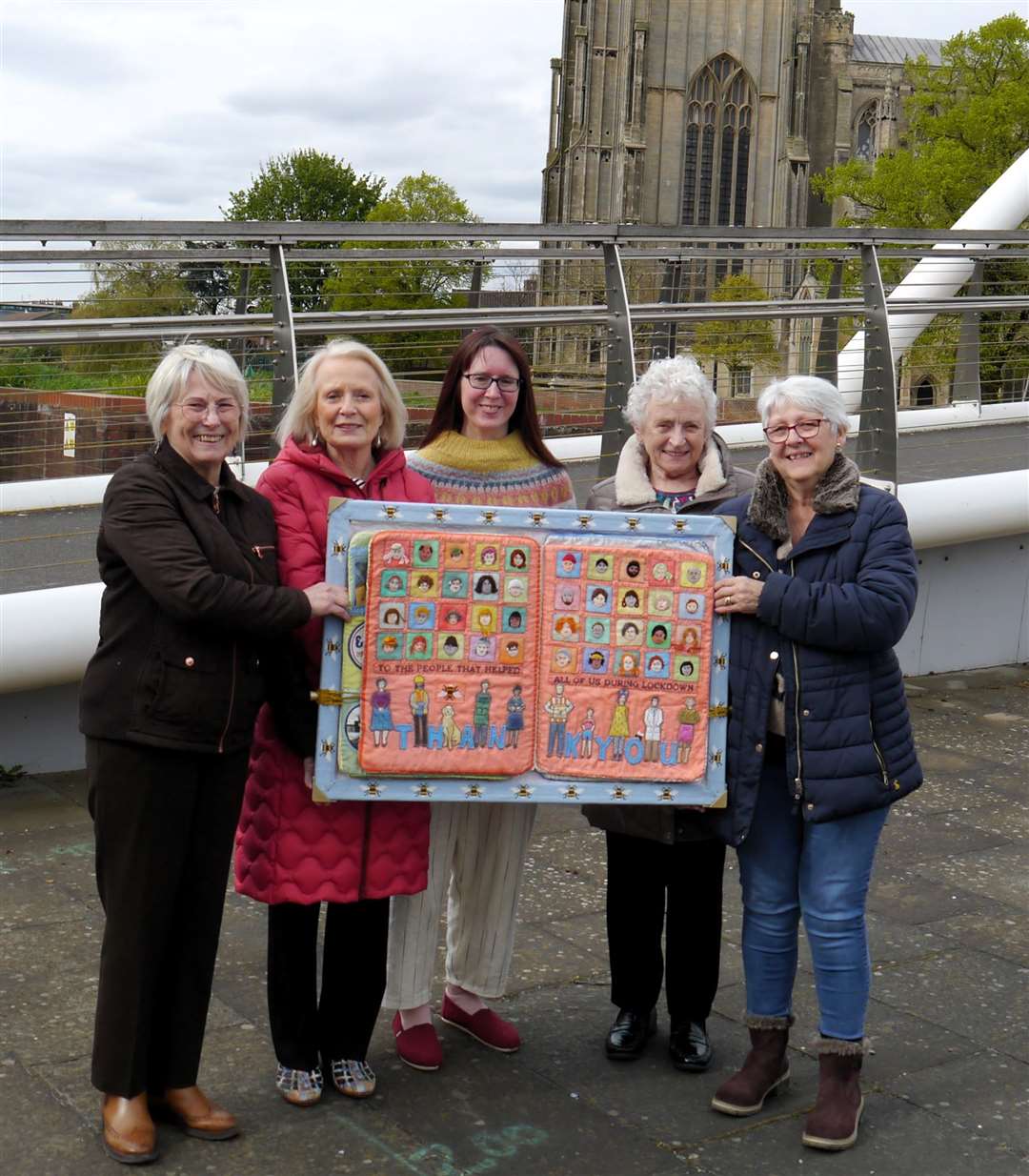 The Boston Stitchers, Maureen Hill, Janet Corcoran, Johanna Taylor, Thora Fleming, Judy Carrott