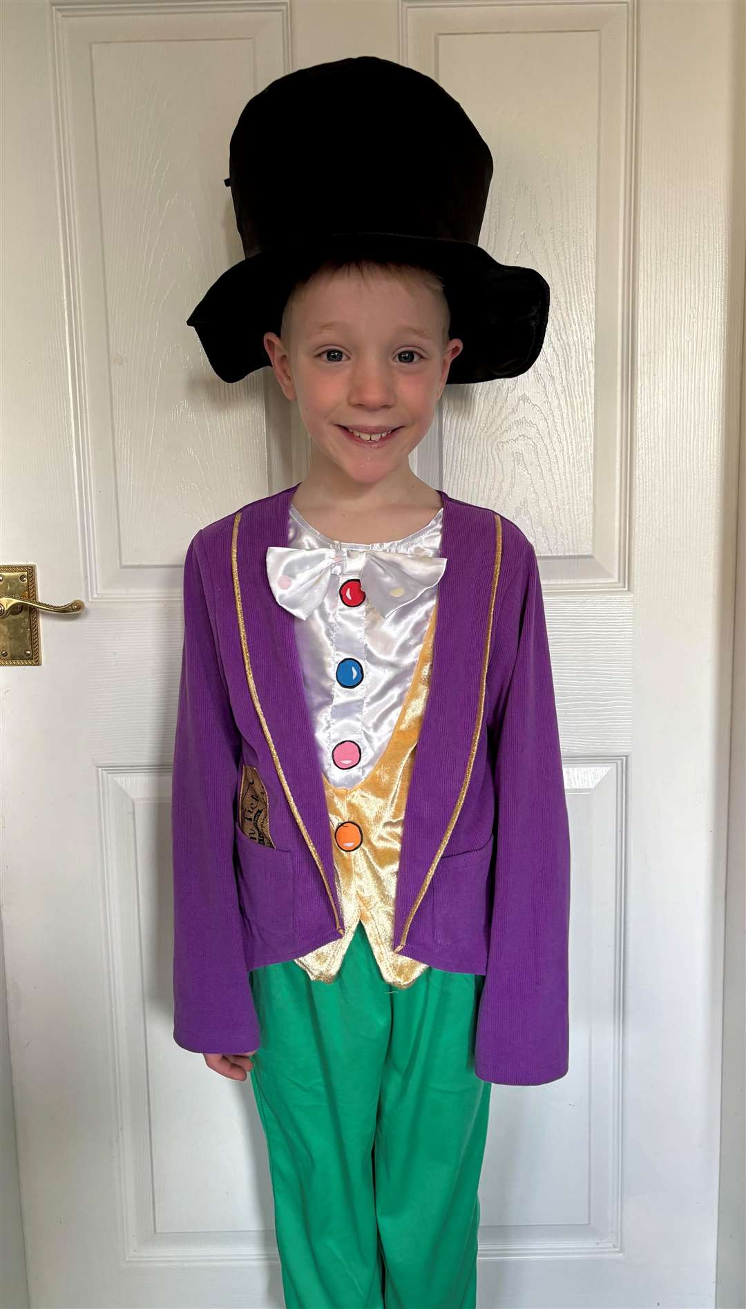 Oliver Tupper as Willy Wonka from Cliffedale Primary School in Grantham