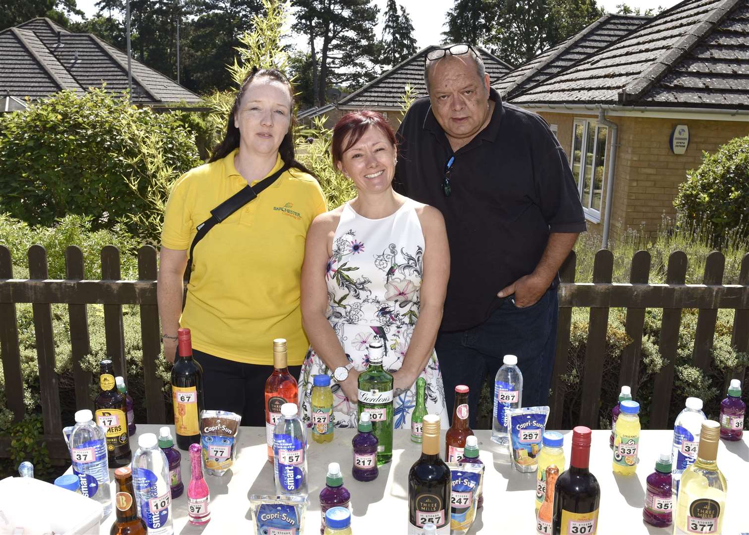 Staff Annabel Mitchell, Donna Prior and Clive Jackson at the Chater Lodge fun day (3588795)