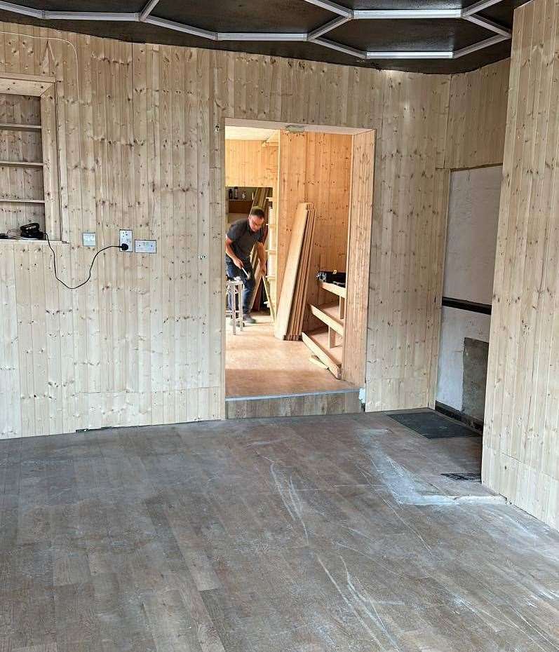 Working on the interior