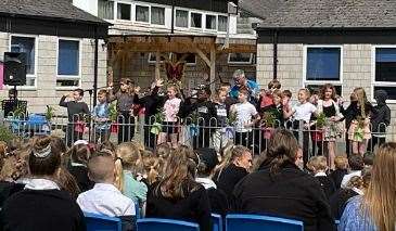 Pupils got the opportunity to play alongside musicians who accompanied their performances. PHOTO SUBMITTED