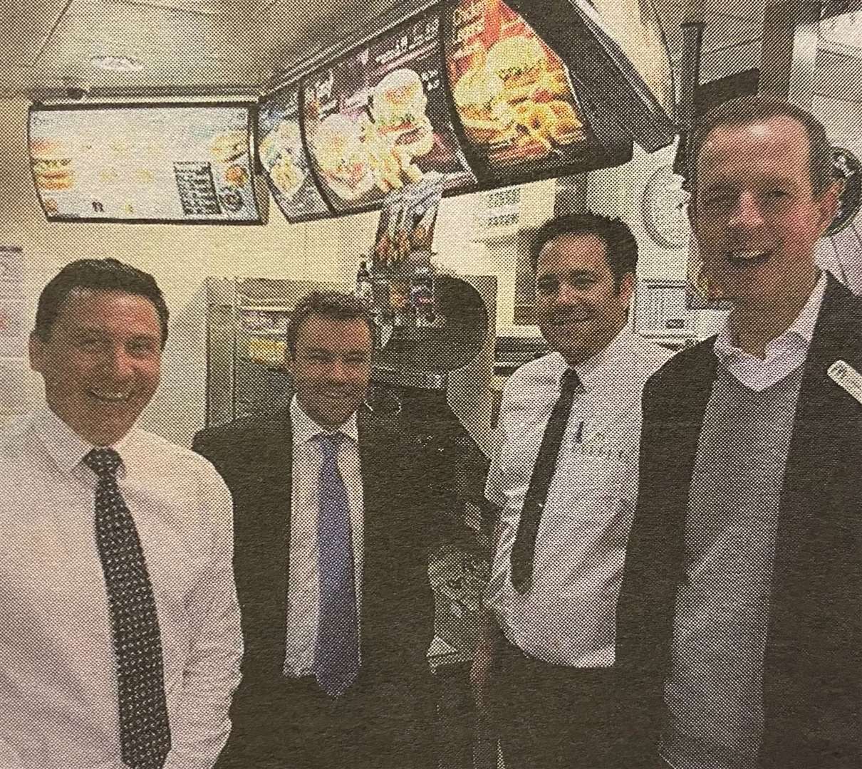Stamford and Bourne MP Nick Boles met staff at McDonald's 10 years ago.