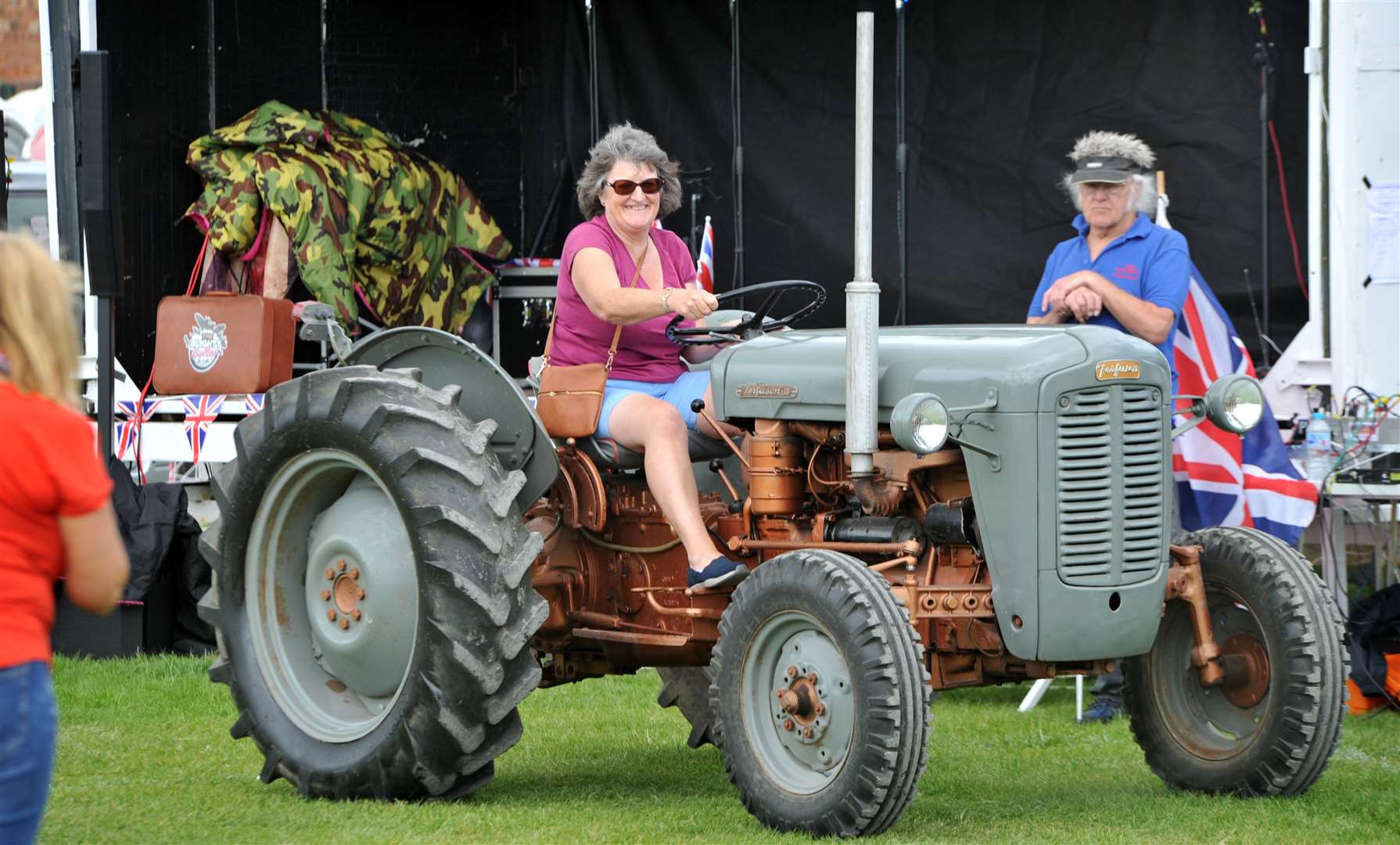 Vintage tractors at the Pinchbeck Carnival