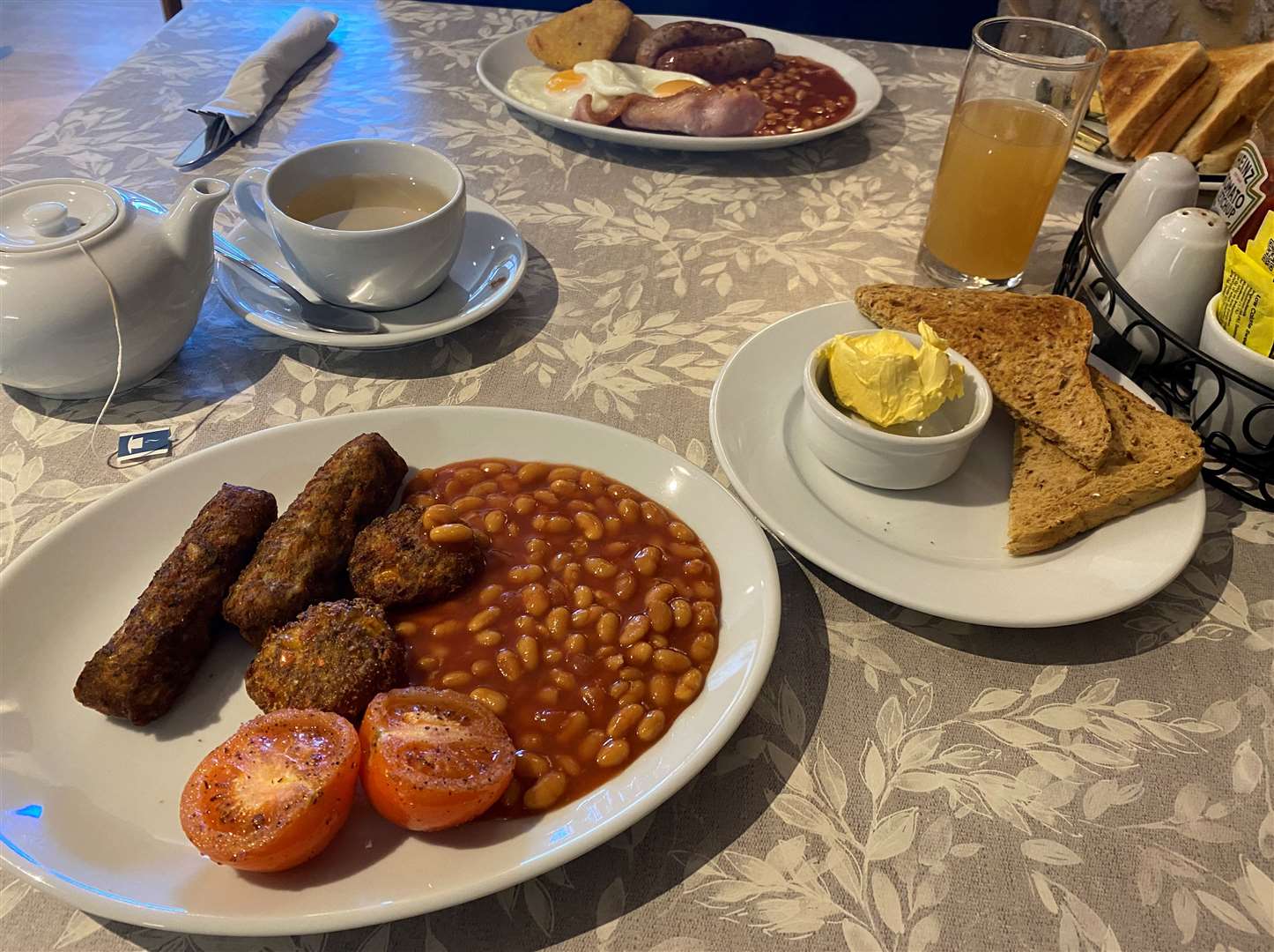 My partner and I were ready to dive into our breakfasts as soon as they arrived