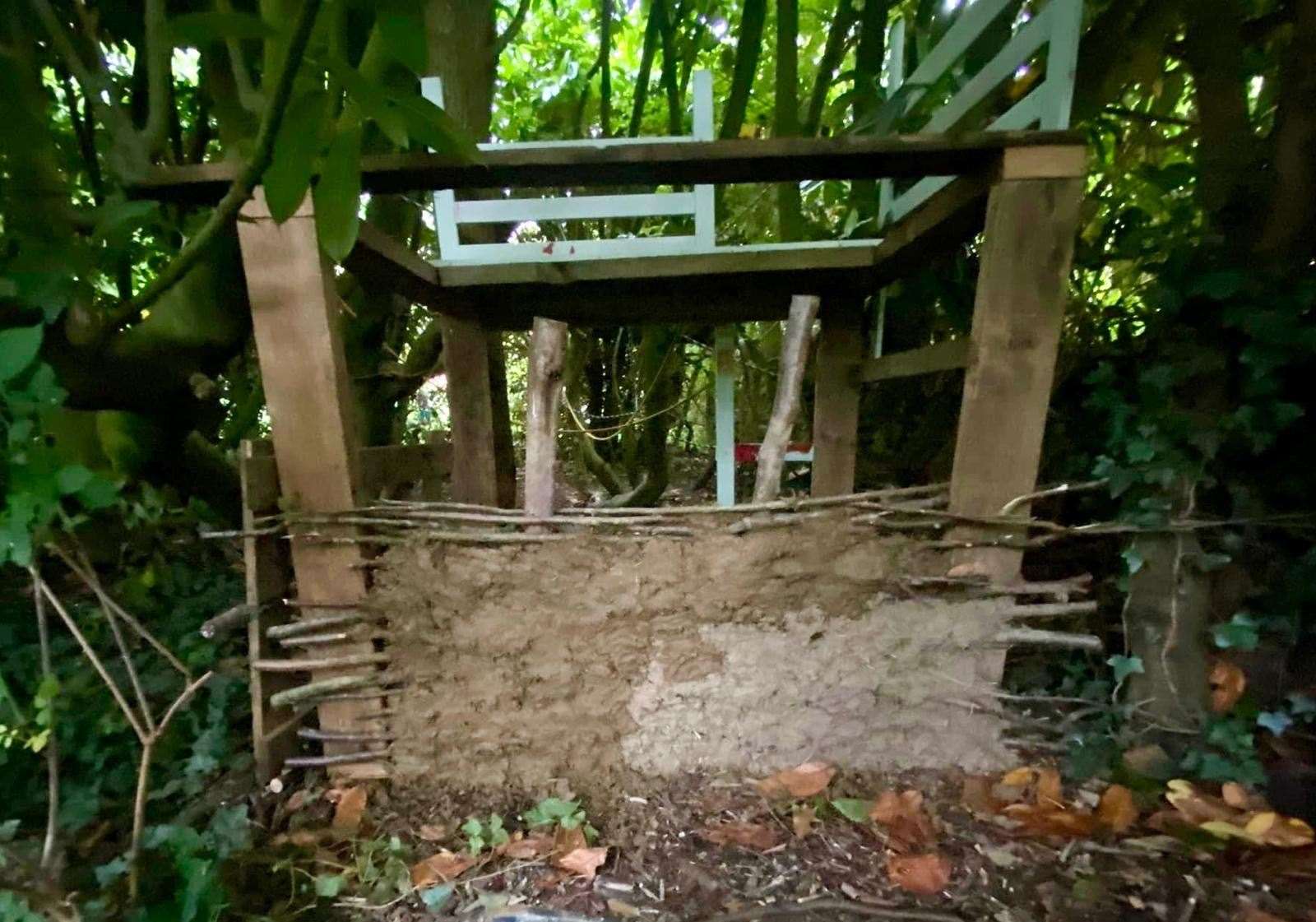 Some of the facilities at the Echo Tree Forest School in Barrowby, near Grantham.
