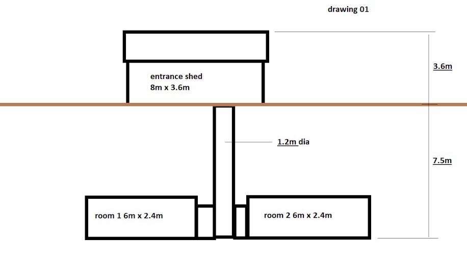 Plans showing how the Quadring bomb shelter will take shape