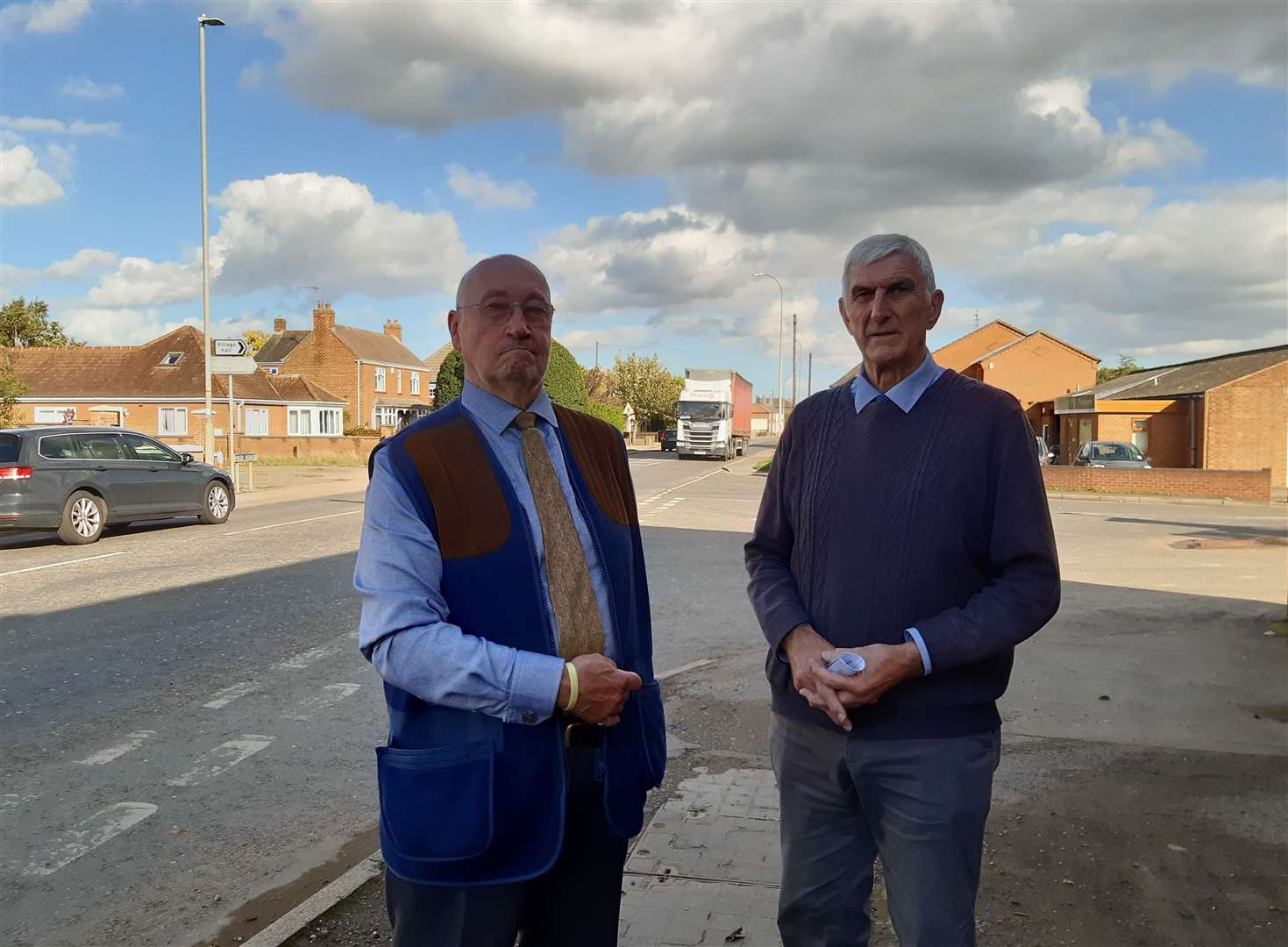 Coun Allan Beal and Coun Peter Coupland want to see a bypass on the A151 at Whaplode