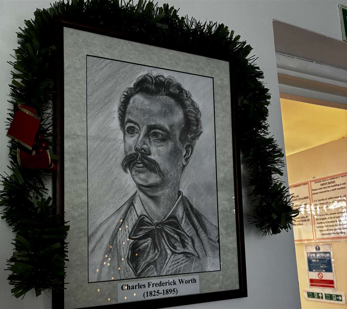 A portrait of Charles was donated to Wake House trustees by a local artist