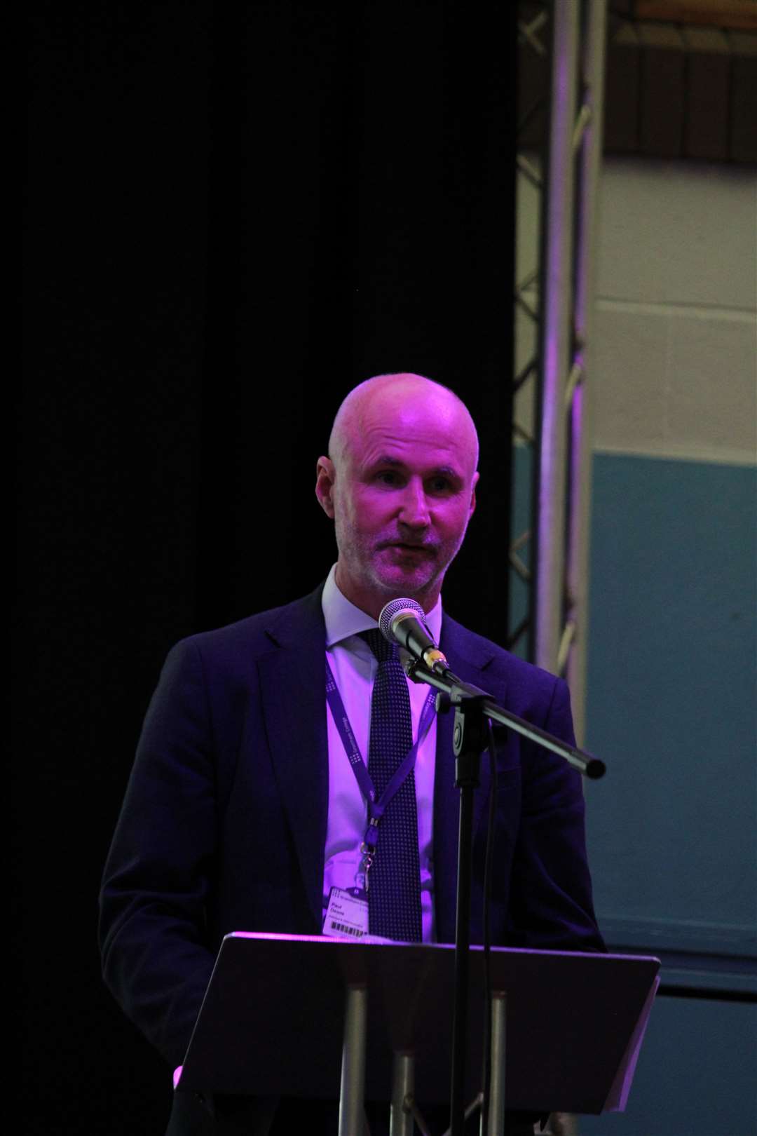 Paul Dean, the principle, speaking at the awards ceremony. Photo: Supplied