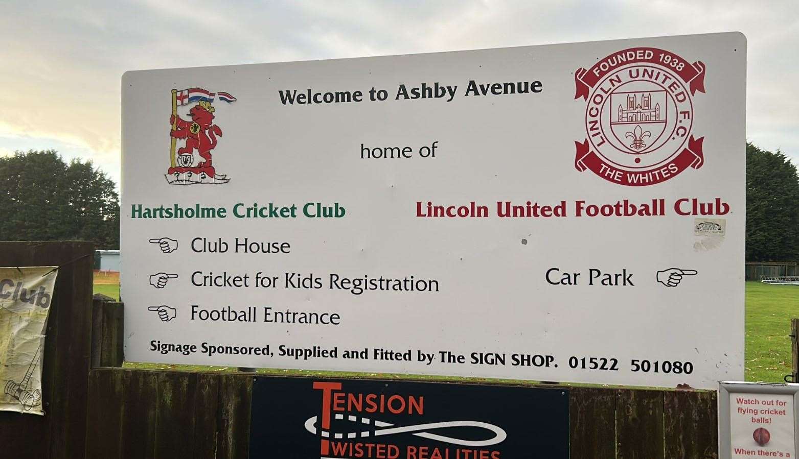 Lincoln United home ground. Image: Max Bailey/Emma's Ground Guide @EmmaGroundGuide (twitter).