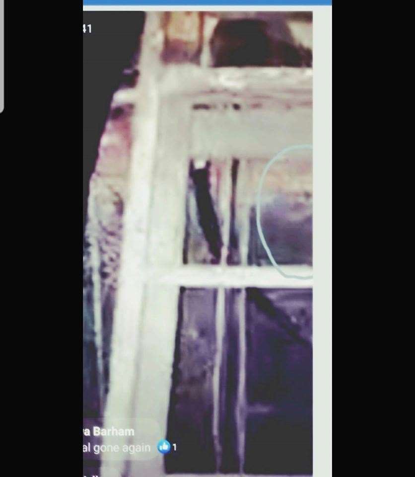 'A ghostly monk' was caught on camera in the cellar. (30198451)