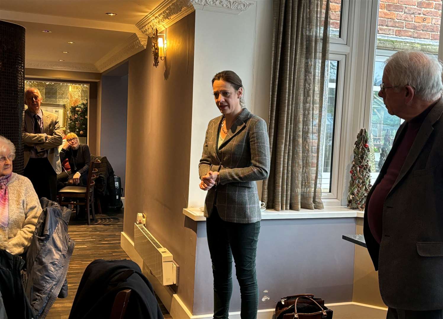 Ms Rees-Mogg speaking at an event in Skegness. Photo: James Turner
