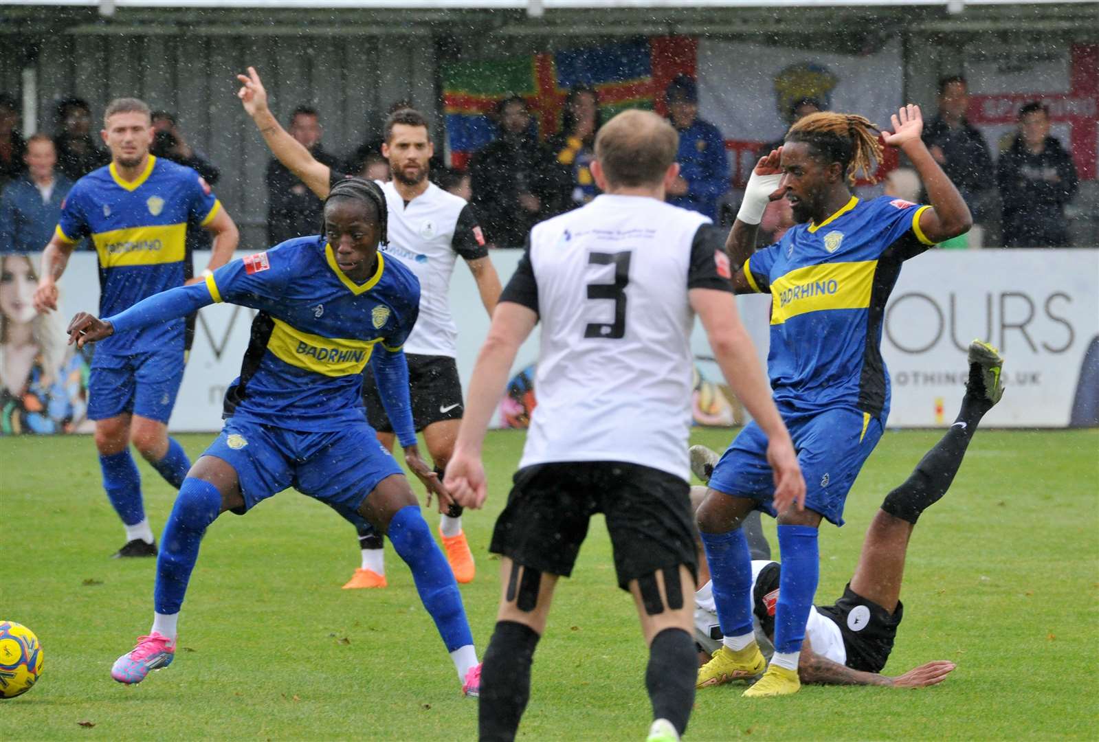 Action from Spalding's home defeat to AFC Telford. Photo: Chris Lowndes