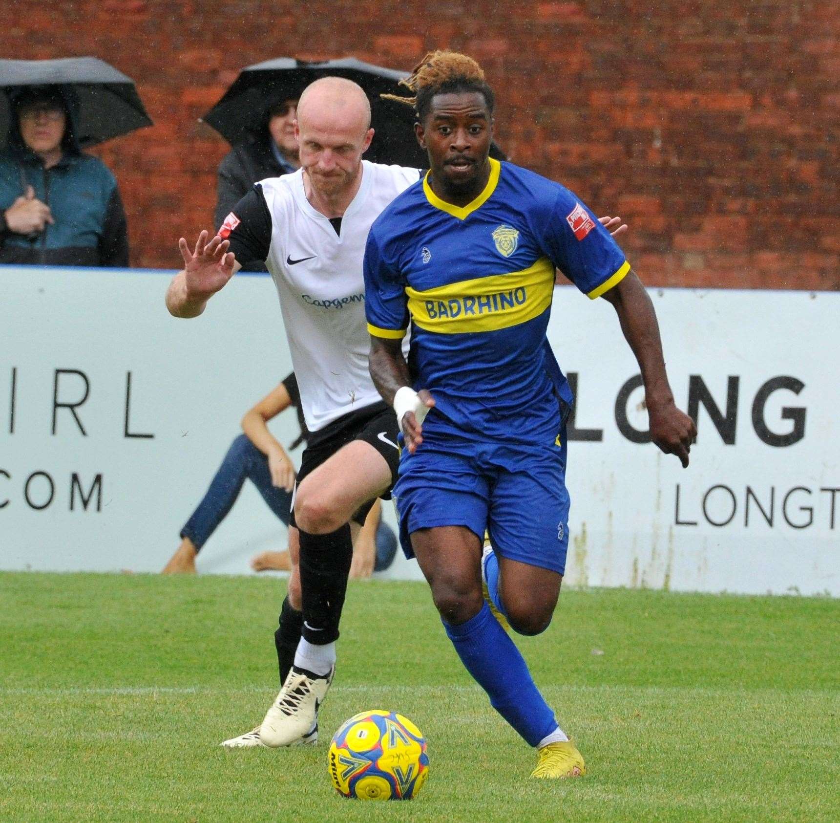 Action from Spalding's home defeat to AFC Telford. Photo: Chris Lowndes
