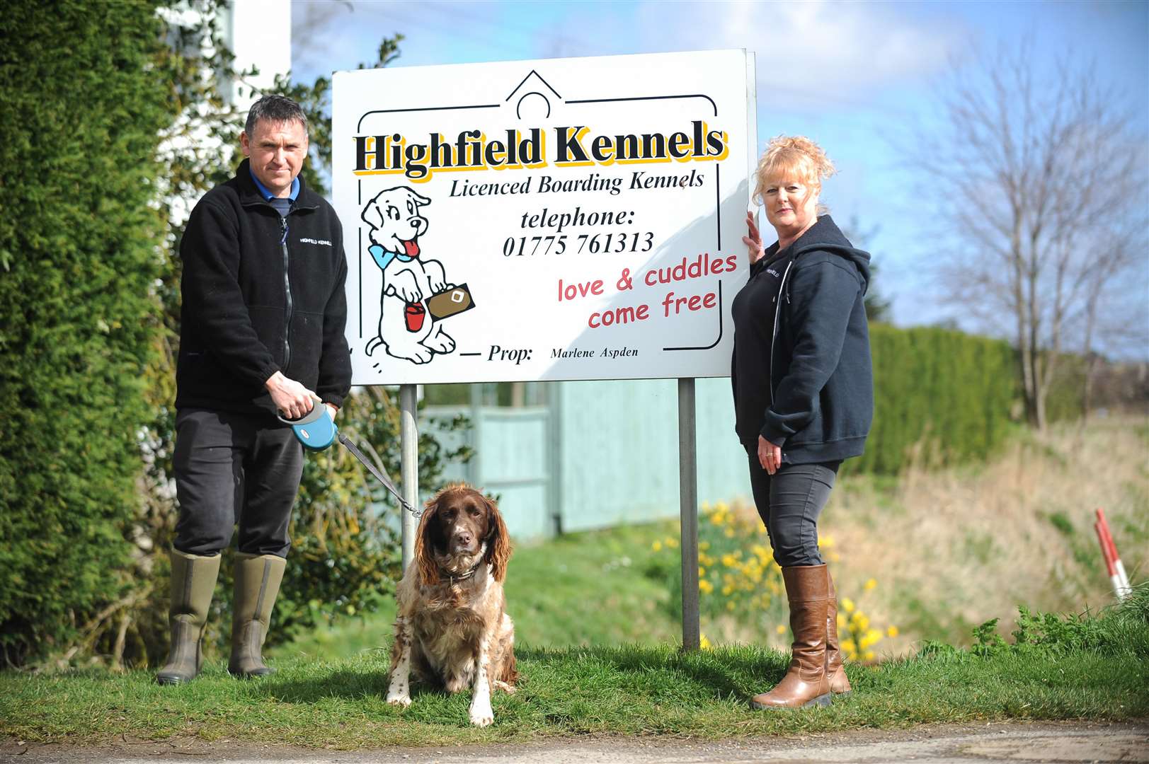 Marlene and Mark Aspden, of Highfield Kennels in Pinchbeck, are working to keep their business going in what is a troubling time for all.