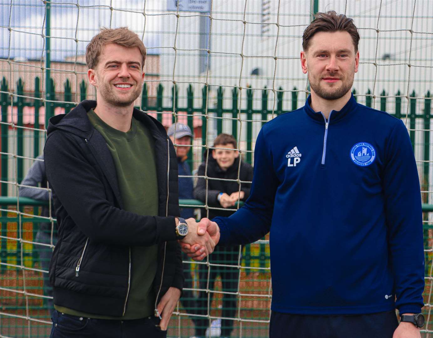 Patrick Bamford with The Blues manager Luke Parsons. Images: Rob Currell.