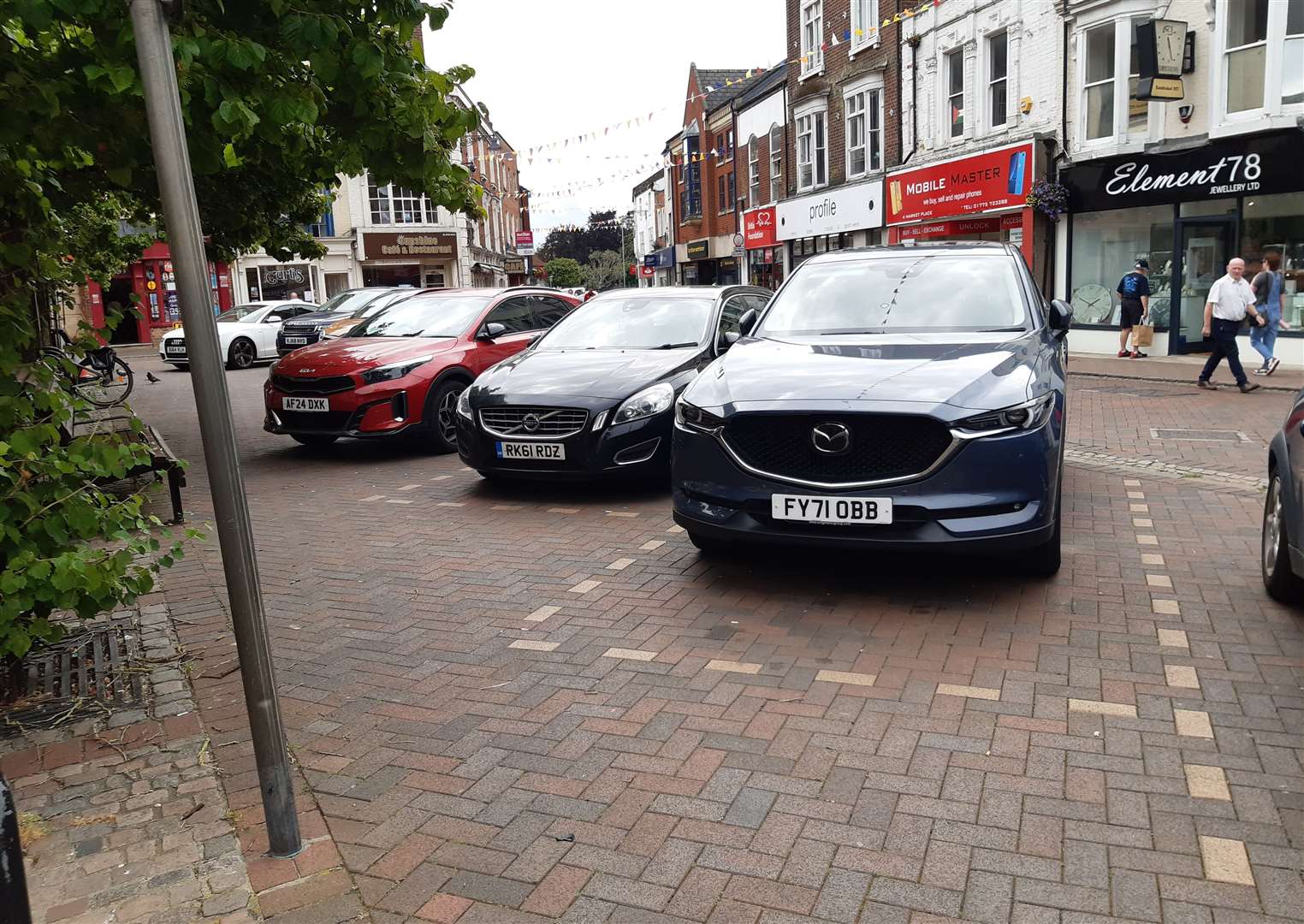 Parking bays in Spalding's Market Place could be removed