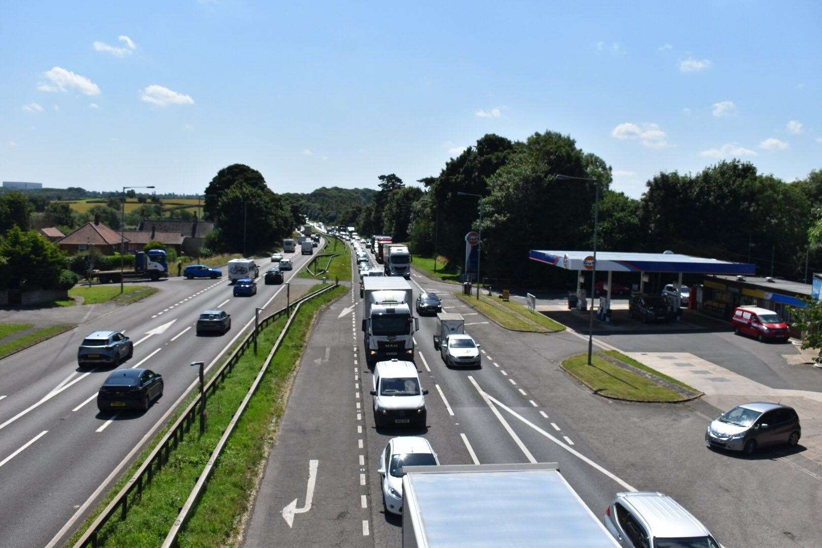 Traffic on the A1 near Great Ponton. Photo: RSM Photography