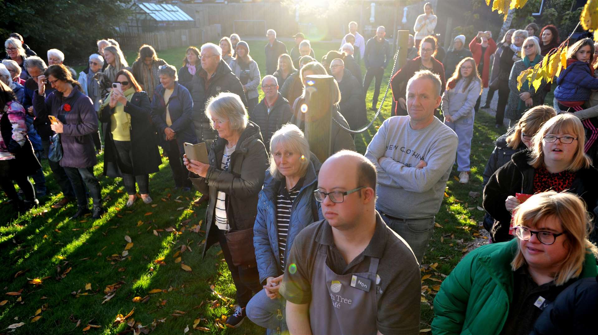 Friends and family gathered to watch the official opening